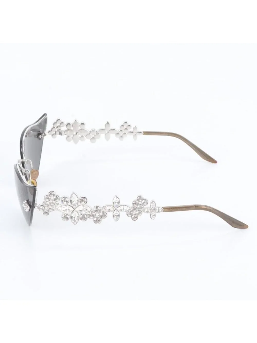 Louis Vuitton Swarovski Monogram Flower Cat's Eye Sunglasses Eyewear